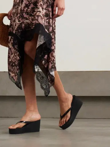 Ancient Greek Sandals Etheria Pvc Wedge Flip Flops | Thumbnail 2