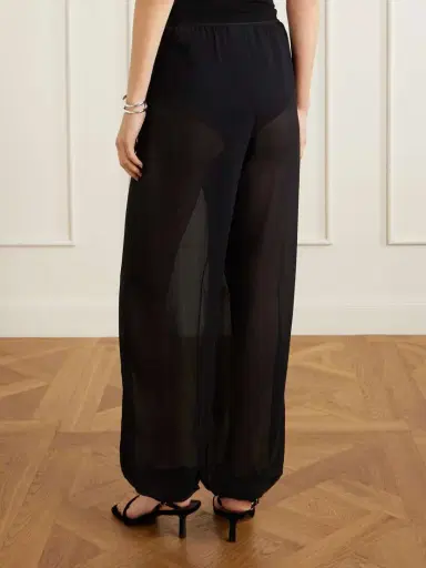 The Frankie Shop Orissa Georgette Tapered Pants | Thumbnail 4