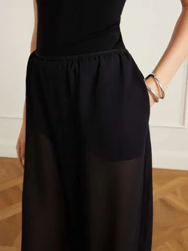 The Frankie Shop Orissa Georgette Tapered Pants | Thumbnail 5