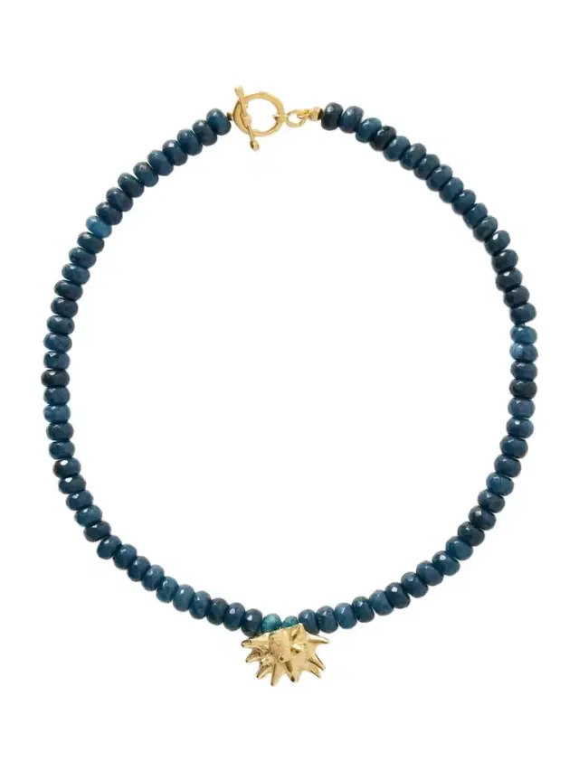 YSSO Sea Urchin Gold-plated Jade Necklace