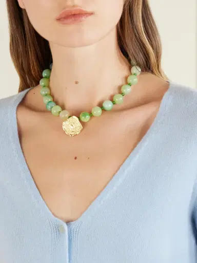 YSSO Daphne Gold-plated Jade Necklace | Thumbnail 2 YSSO Daphne Gold-plated Jade Necklace | Thumbnail 2