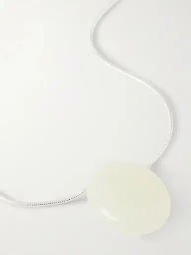 LIÉ STUDIO The Julia Silver And Serpentine Necklace | Thumbnail 4 LIÉ STUDIO The Julia Silver And Serpentine Necklace | Thumbnail 4