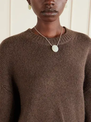 LIÉ STUDIO The Julia Silver And Serpentine Necklace | Thumbnail 5 LIÉ STUDIO The Julia Silver And Serpentine Necklace | Thumbnail 5