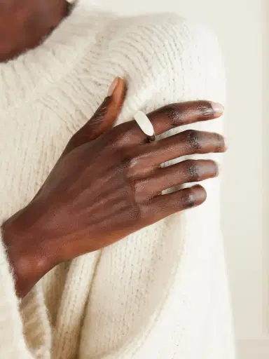 LIÉ STUDIO Beatrice Silver And Serpentine Ring | Thumbnail 2 LIÉ STUDIO Beatrice Silver And Serpentine Ring | Thumbnail 2