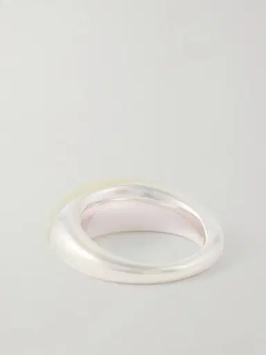LIÉ STUDIO Beatrice Silver And Serpentine Ring | Thumbnail 3 LIÉ STUDIO Beatrice Silver And Serpentine Ring | Thumbnail 3
