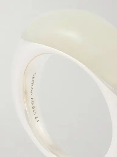 LIÉ STUDIO Beatrice Silver And Serpentine Ring | Thumbnail 4 LIÉ STUDIO Beatrice Silver And Serpentine Ring | Thumbnail 4