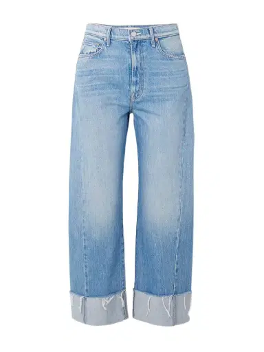 Mother The Half Pipe Ankle Cuff Fray High-rise Wide-leg Jeans | Thumbnail 1 Mother The Half Pipe Ankle Cuff Fray High-rise Wide-leg Jeans | Thumbnail 1