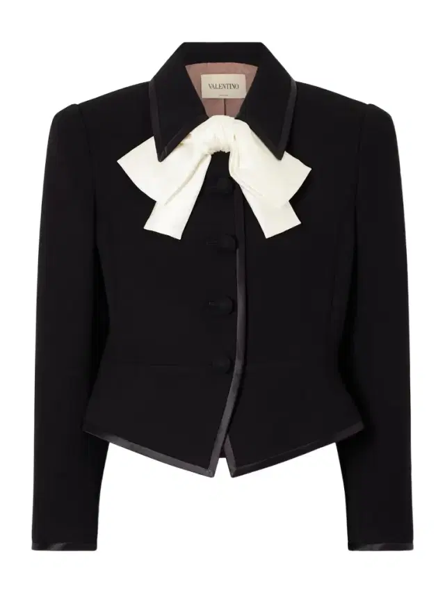 Valentino Garavani Bow-embellished Wool Jacket