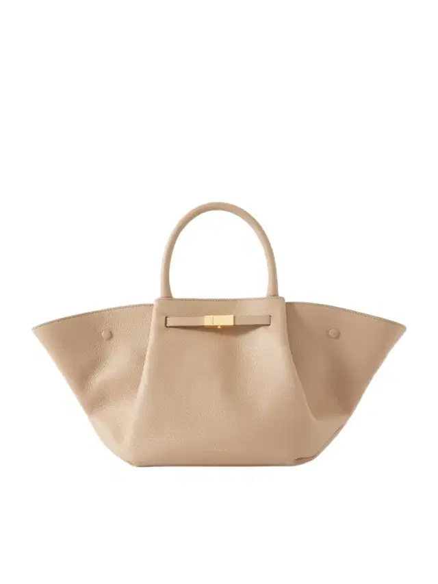 The New York Midi Textured Leather Tote The New York Midi Textured Leather Tote