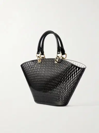 Tom Ford Medium Panier Laser-cut Patent-leather Tote Bag | Thumbnail 4 Tom Ford Medium Panier Laser-cut Patent-leather Tote Bag | Thumbnail 4