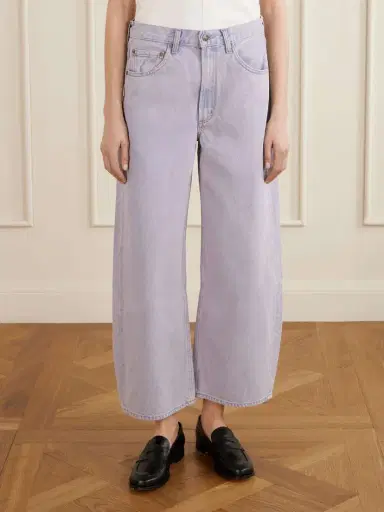AGOLDE Low Curve Crop High-rise Wide-leg Jeans | Thumbnail 3