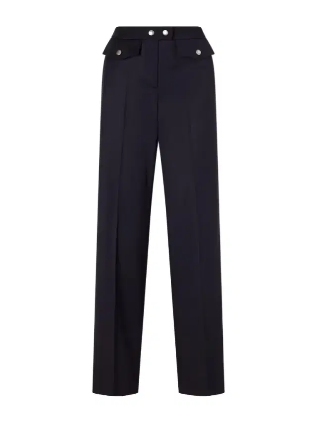 Bumster Wool Straight-leg Pants