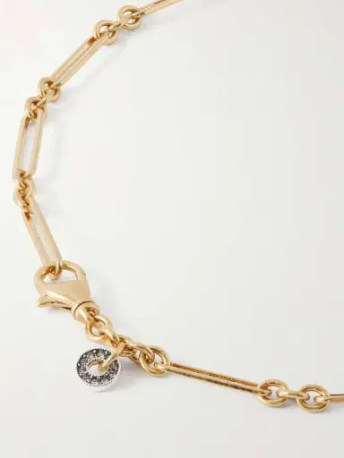 MAISON MAYLE Figura M Gold-plated Enamel Necklace | Thumbnail 3
