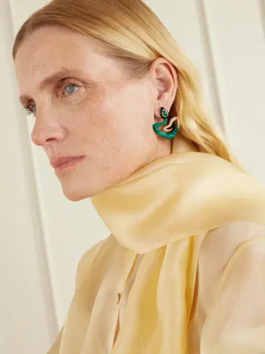 L’Atelier Nawbar Bond Street Boa 18-karat Gold Multi-stone Earrings | Thumbnail 4