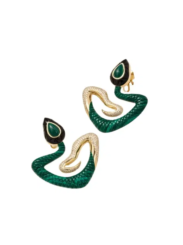 Bond Street Boa 18-karat Gold Multi-stone Earrings