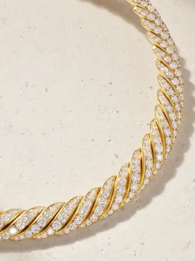 David Yurman Sculpted Cable 18-karat Gold Diamond Necklace | Thumbnail 4 David Yurman Sculpted Cable 18-karat Gold Diamond Necklace | Thumbnail 4