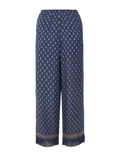 DÔEN Lavon Fringed Paisley-print Silk Straight-leg Pants | Thumbnail 1 DÔEN Lavon Fringed Paisley-print Silk Straight-leg Pants | Thumbnail 1