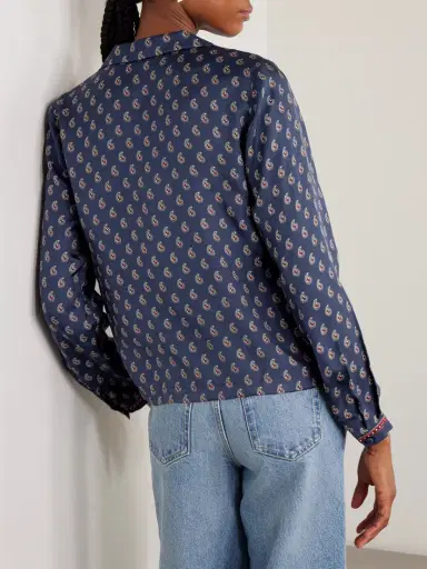 DÔEN Elene Paisley-print Silk-satin Blouse | Thumbnail 3 DÔEN Elene Paisley-print Silk-satin Blouse | Thumbnail 3