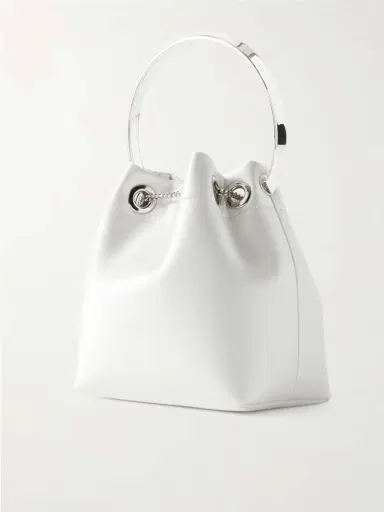 Jimmy Choo Bon Bon Crystal-embellished Satin Bucket Bag | Thumbnail 4 Jimmy Choo Bon Bon Crystal-embellished Satin Bucket Bag | Thumbnail 4