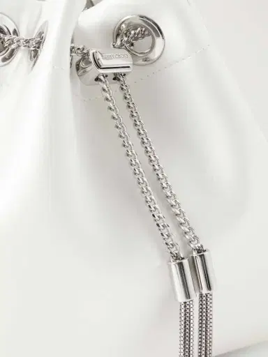 Jimmy Choo Bon Bon Crystal-embellished Satin Bucket Bag | Thumbnail 5 Jimmy Choo Bon Bon Crystal-embellished Satin Bucket Bag | Thumbnail 5