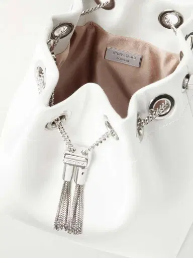 Jimmy Choo Bon Bon Crystal-embellished Satin Bucket Bag | Thumbnail 6 Jimmy Choo Bon Bon Crystal-embellished Satin Bucket Bag | Thumbnail 6