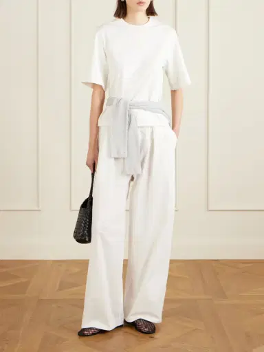 St. Agni Pleated Cotton-blend Wide-leg Pants | Thumbnail 2 St. Agni Pleated Cotton-blend Wide-leg Pants | Thumbnail 2