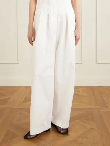 St. Agni Pleated Cotton-blend Wide-leg Pants | Thumbnail 3 St. Agni Pleated Cotton-blend Wide-leg Pants | Thumbnail 3