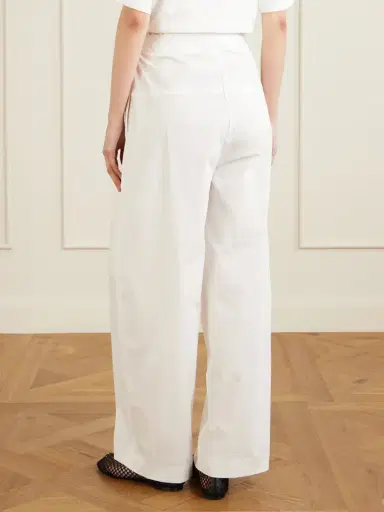 St. Agni Pleated Cotton-blend Wide-leg Pants | Thumbnail 4 St. Agni Pleated Cotton-blend Wide-leg Pants | Thumbnail 4
