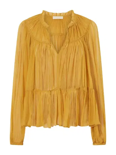 Ulla Johnson Leandra Silk-crepon Blouse | Thumbnail 1 Ulla Johnson Leandra Silk-crepon Blouse | Thumbnail 1