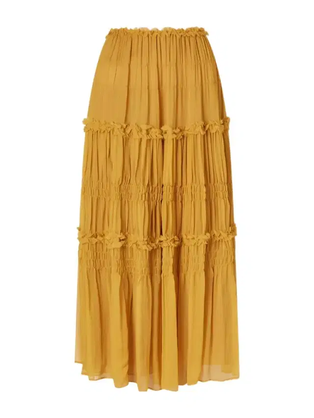 Virginie Silk-crepon Midi Skirt