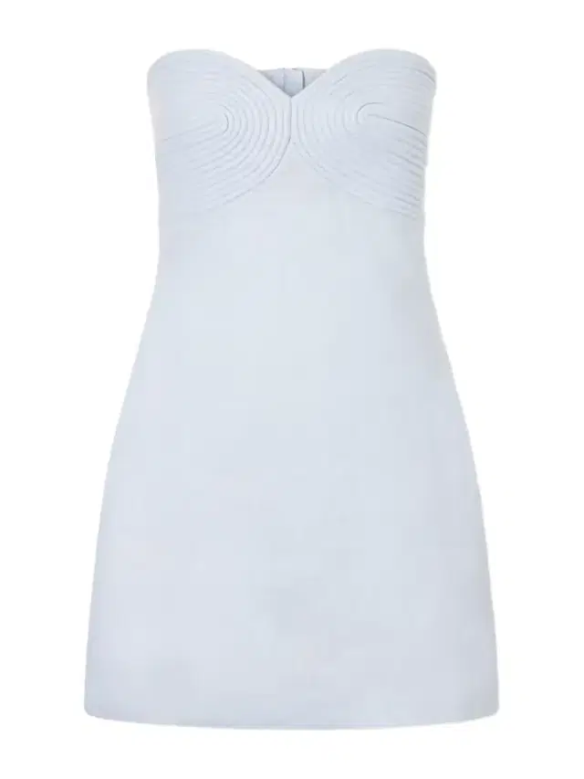 ANDRES OTALORA Amari Ama Strapless Embroidered Linen Mini Dress