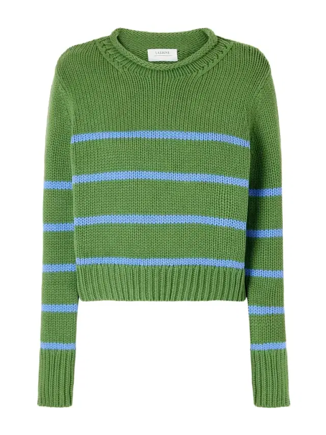 Mini Marina Striped Cotton Sweater