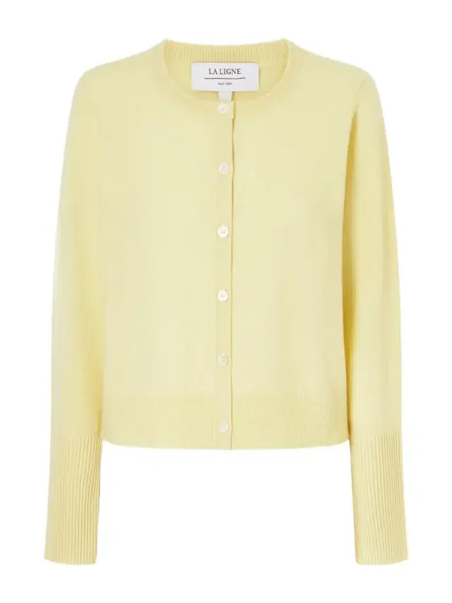 Solid Lean Lines Cashmere Cardigan