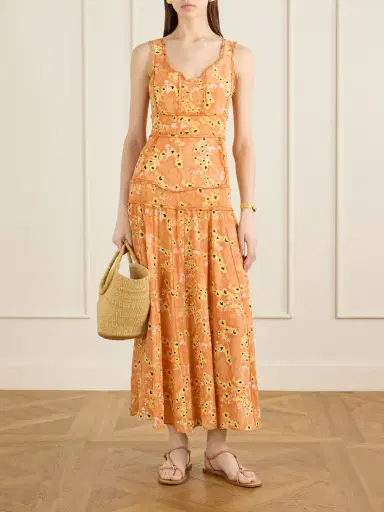 La Ligne Livia Panelled Printed Silk Maxi Dress | Thumbnail 2 La Ligne Livia Panelled Printed Silk Maxi Dress | Thumbnail 2