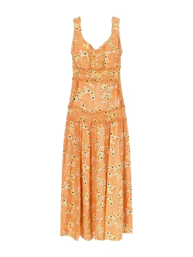 Livia Panelled Printed Silk Maxi Dress