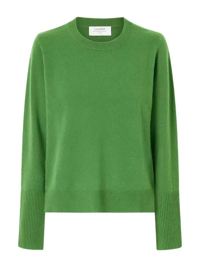 Solid Lean Lines Cashmere Sweater