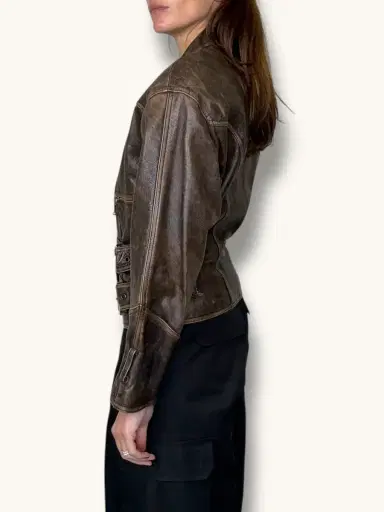 Jen Wonders Studio Leather Brown Jacket | Thumbnail 7 Jen Wonders Studio Leather Brown Jacket | Thumbnail 7