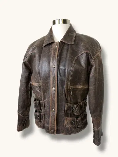 Jen Wonders Studio Leather Brown Jacket | Thumbnail 10 Jen Wonders Studio Leather Brown Jacket | Thumbnail 10