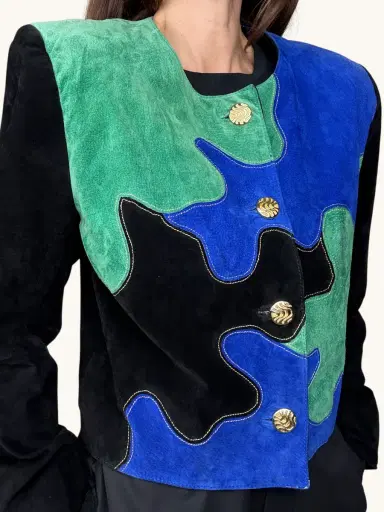 Jen Wonders Studio Suede Patchwork Jacket | Thumbnail 3