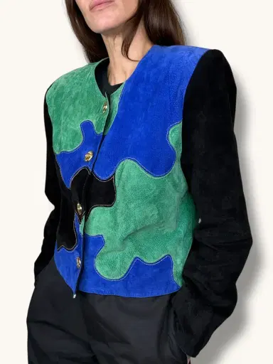 Jen Wonders Studio Suede Patchwork Jacket | Thumbnail 5