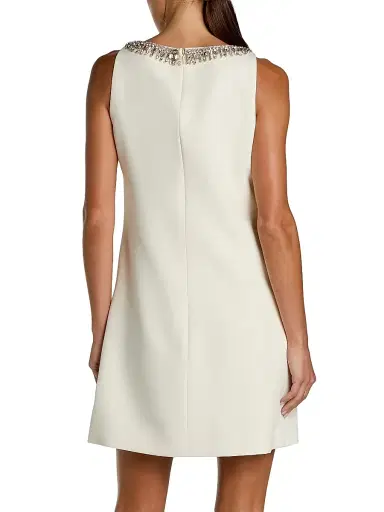 Mac Duggal Women's Embellished Crepe A-Line Minidress | Thumbnail 2 Mac Duggal Women's Embellished Crepe A-Line Minidress | Thumbnail 2