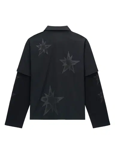 RTA Men's Exodus Erik Double-Layered Shirt - Black Cross Star - Size XXL | Thumbnail 2