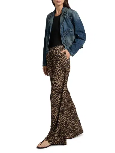 Nili Lotan Women's Adriel Leopard-Print Drawstring Pants - Vintage Leopard Print - Size Large | Thumbnail 2 Nili Lotan Women's Adriel Leopard-Print Drawstring Pants - Vintage Leopard Print - Size Large | Thumbnail 2