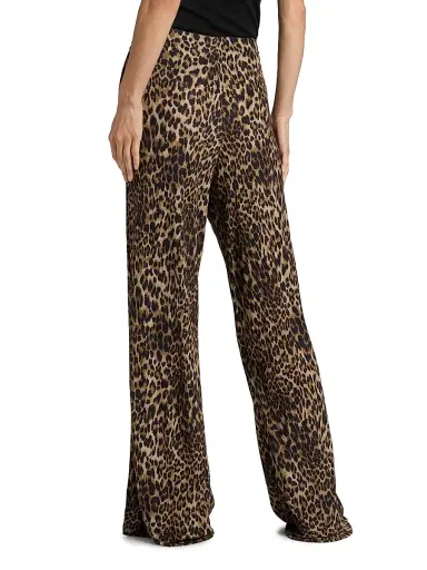 Nili Lotan Women's Adriel Leopard-Print Drawstring Pants - Vintage Leopard Print - Size Large | Thumbnail 5 Nili Lotan Women's Adriel Leopard-Print Drawstring Pants - Vintage Leopard Print - Size Large | Thumbnail 5