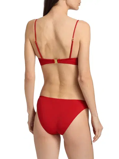 Nili Lotan Women's Bandeau Bikini Top - Red - Size XL | Thumbnail 4