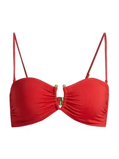 Nili Lotan Women's Bandeau Bikini Top - Red - Size XL | Thumbnail 1