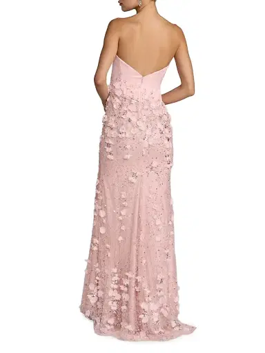 Mac Duggal Women's Embellished Satin Strapless Gown | Thumbnail 2