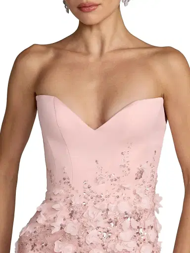Mac Duggal Women's Embellished Satin Strapless Gown | Thumbnail 3
