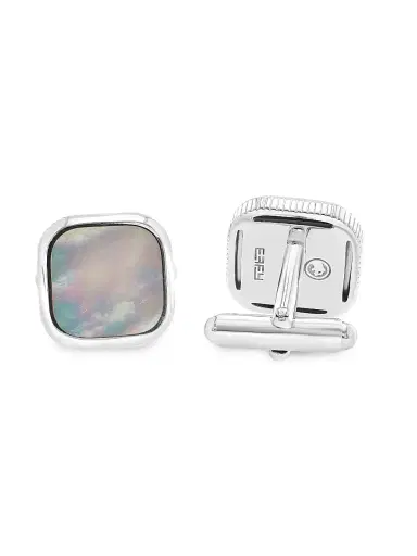 Saks Fifth Avenue Collection Men's Sterling Silver & Mother-Of-Pearl Cufflinks - Sterling Silver | Thumbnail 3 Saks Fifth Avenue Collection Men's Sterling Silver & Mother-Of-Pearl Cufflinks - Sterling Silver | Thumbnail 3