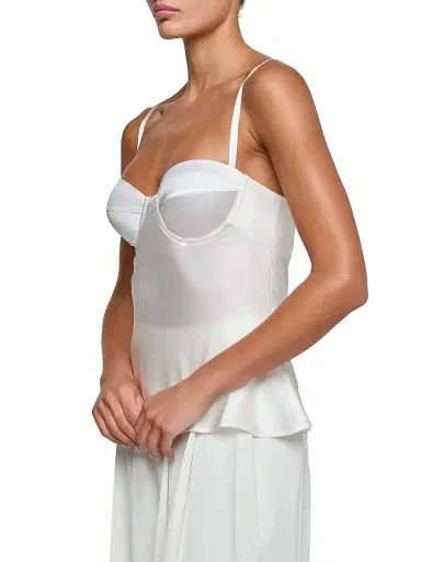 L'Agence Women's Orlina Silk Camisole - White - Size 16 | Thumbnail 4 L'Agence Women's Orlina Silk Camisole - White - Size 16 | Thumbnail 4